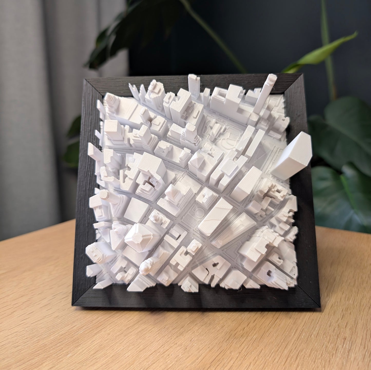 3D linnakaart raamiga